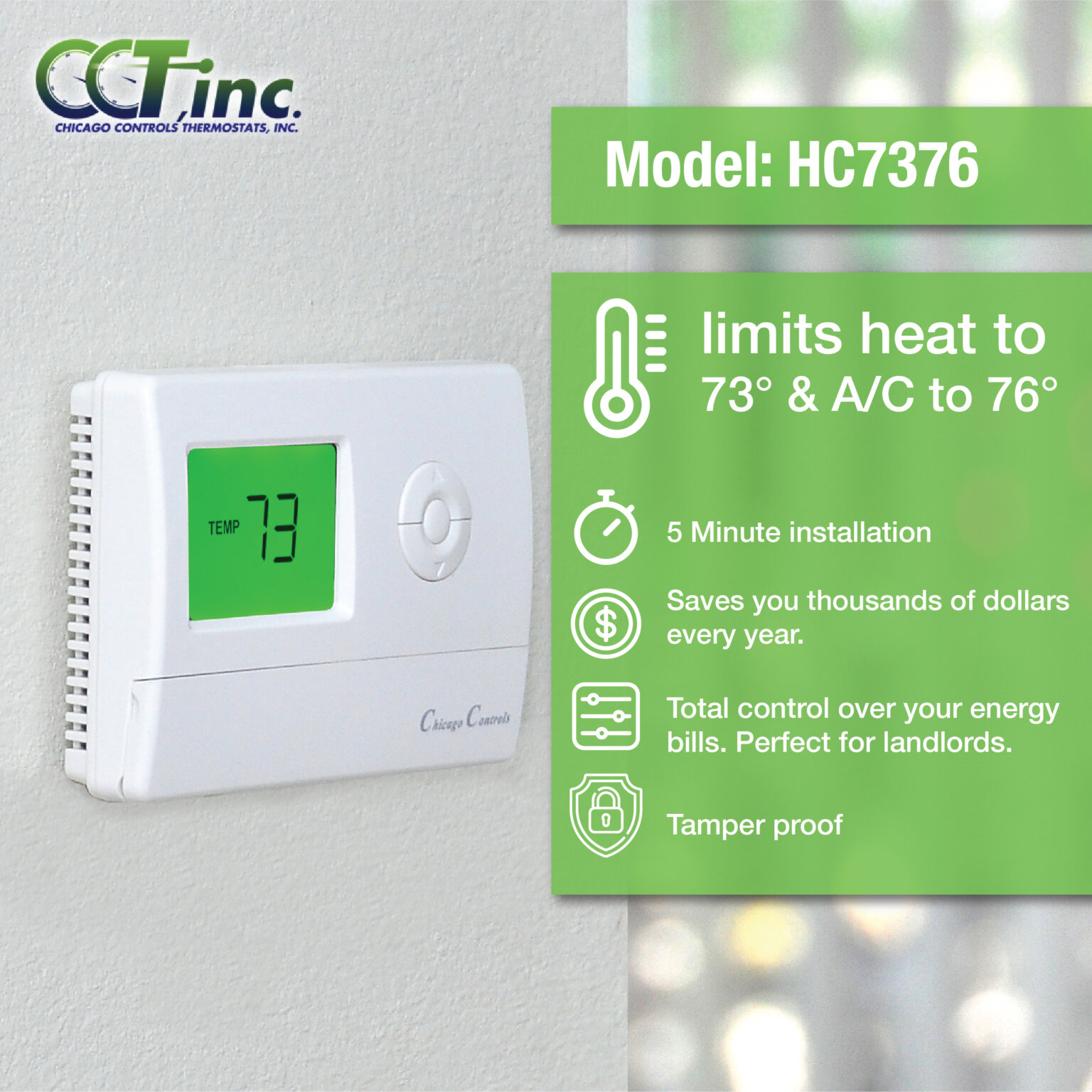 Locking Thermostat Tamperproof Thermostats for Properties